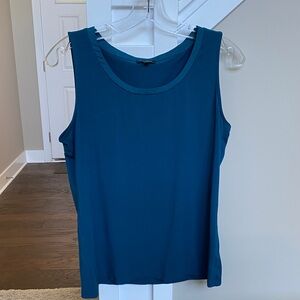 Talbots sleeveless teal top